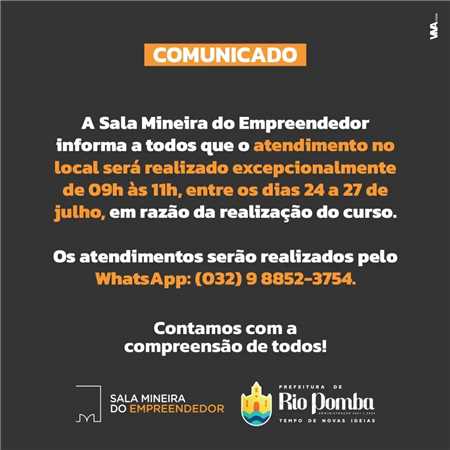 Prefeitura Municipal De Rio Pomba Comunicado